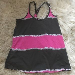 Tie Dye racerback tank top XS